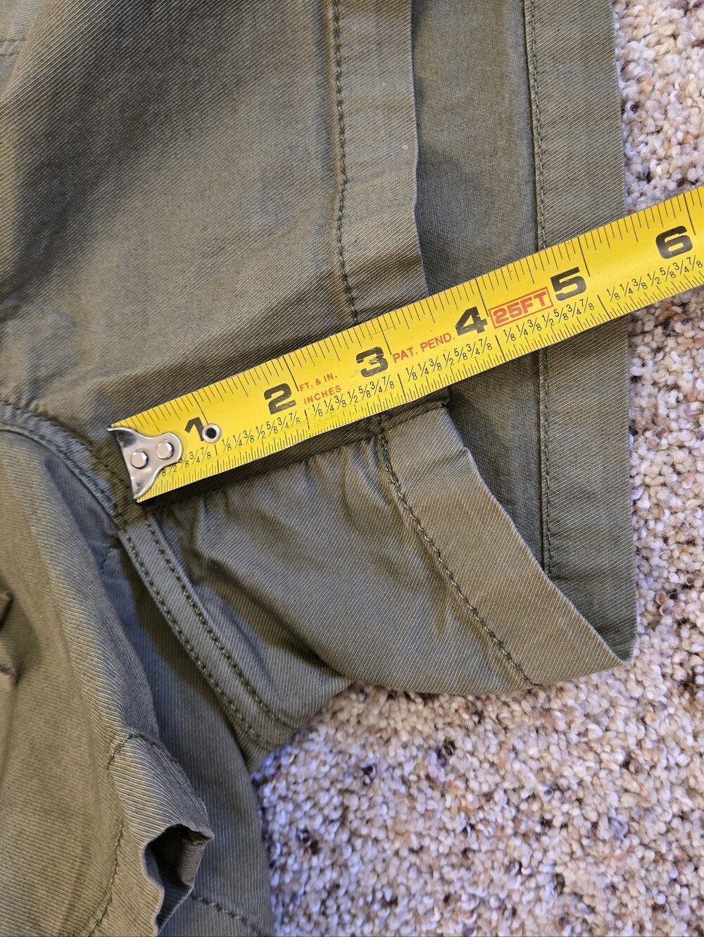 The North Face Olive Green Casual Shorts Women’s Drawstring Utility Shorts Small - Picture 7 of 8